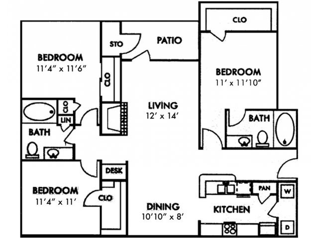Three Bedroom C1