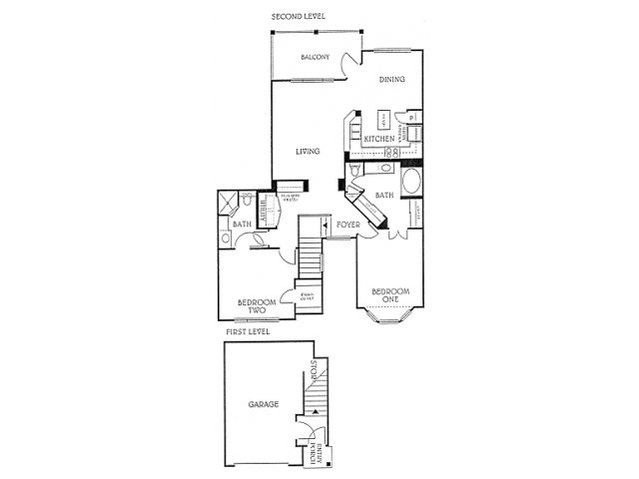 2BD 2BA 2nd Floor (B3)