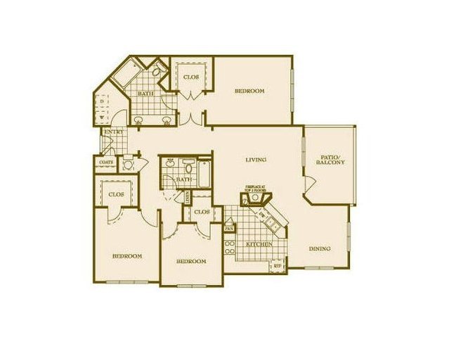 3 bed/2 bath