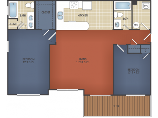 Two BR Flat w/ Att Gar