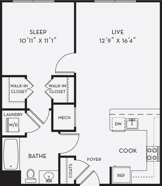 1 Bedroom A1