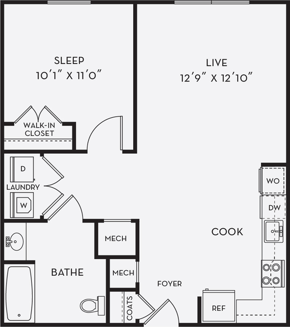1 Bedroom A4