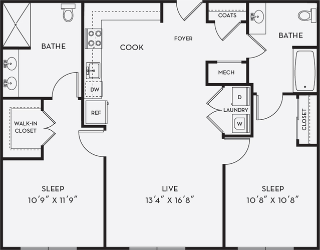 2 Bedroom B4A
