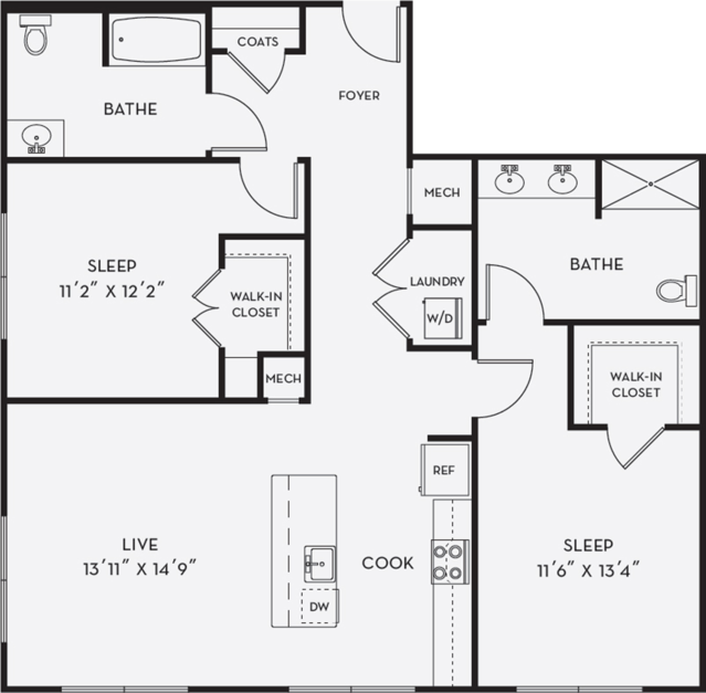 2 Bedroom B5