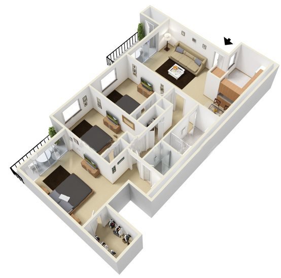 3 Bedroom