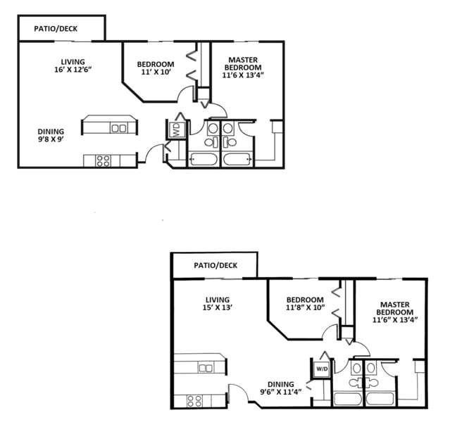 2 Bedroom 2 Bath