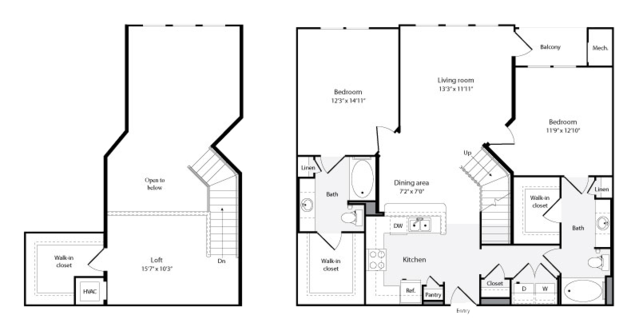 2 Bed Loft