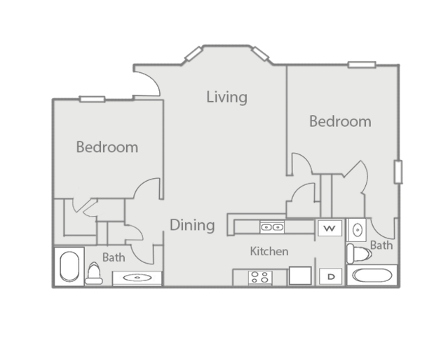 Two Bedroom Two Bath